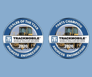 2020 Trackmobile Dealer of the Year and Parts Champion